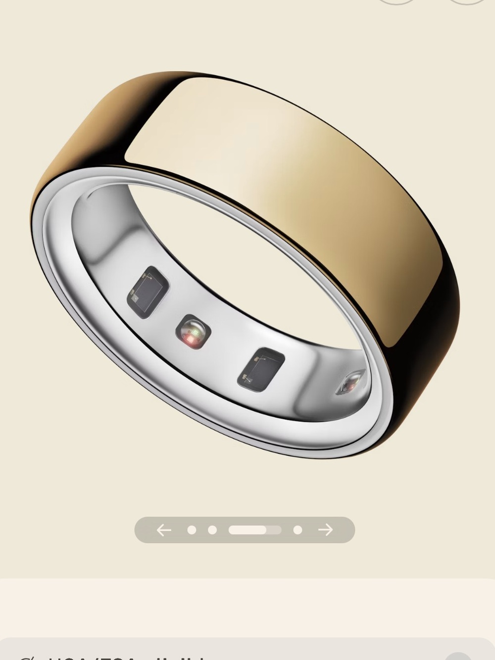 Oura Gold and Silver Smart Ring